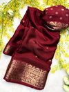 Tew Creap Silk Jequrd Viewing Work Saree Online Wholesale